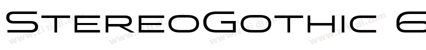 StereoGothic 600字体转换